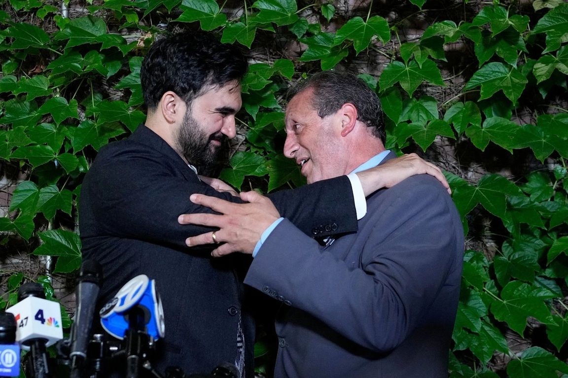 Zohran Mamdani and Brad Lander, winner in New York’s 10th Congressional District. 