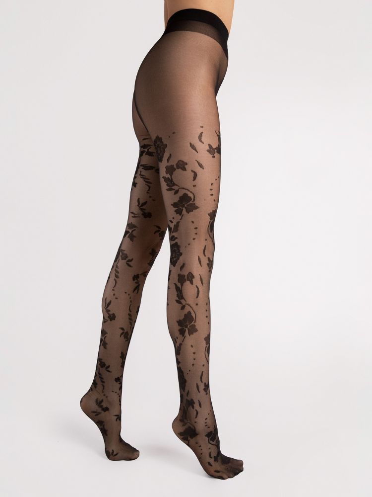 Image of Fiore Flores Floral Tights