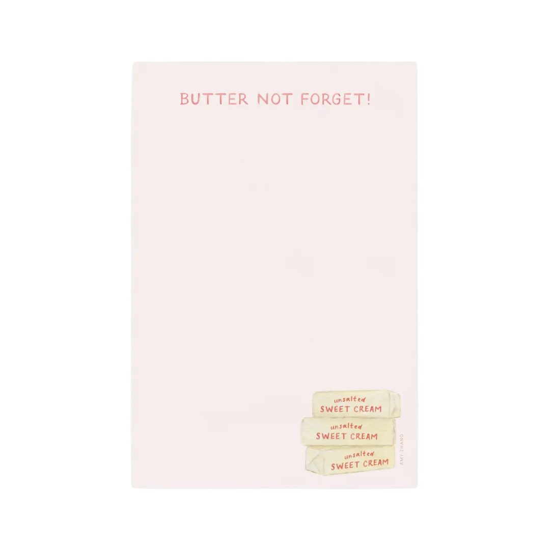 Image of Butter Not Forget Notepad