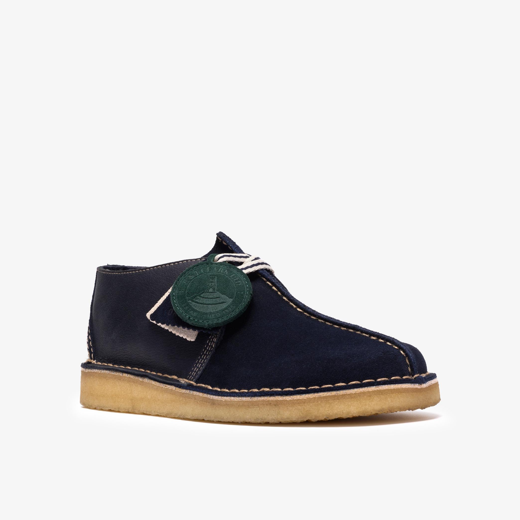 Shop Desert Trek Navy Suede