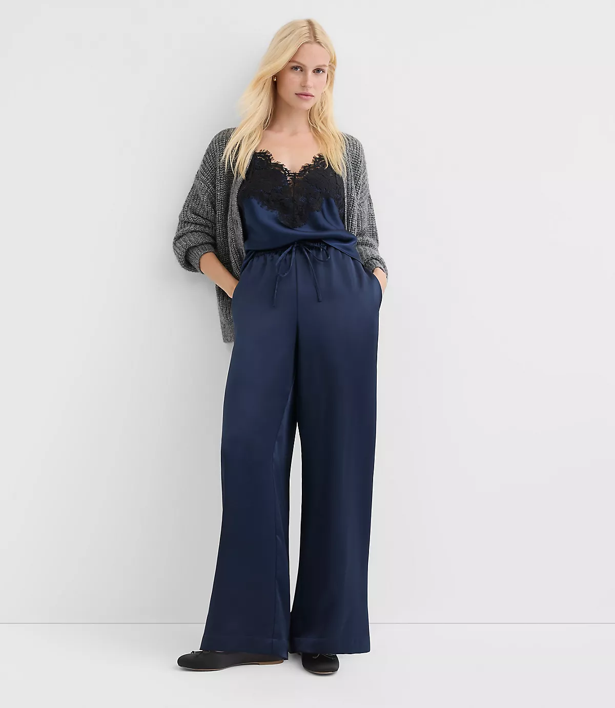 Sawyer Pull On Pants in Satin