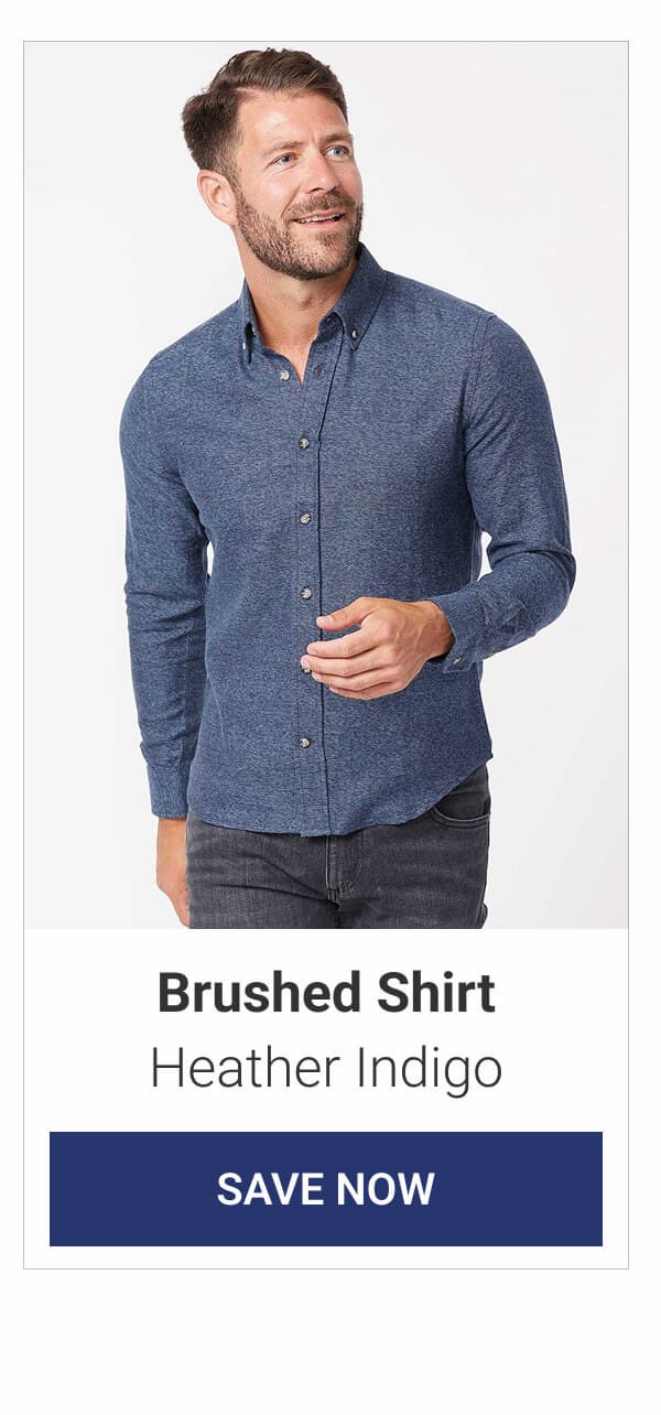 Heather Indigo Brushed Shirt
