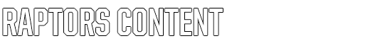 Raptors Content