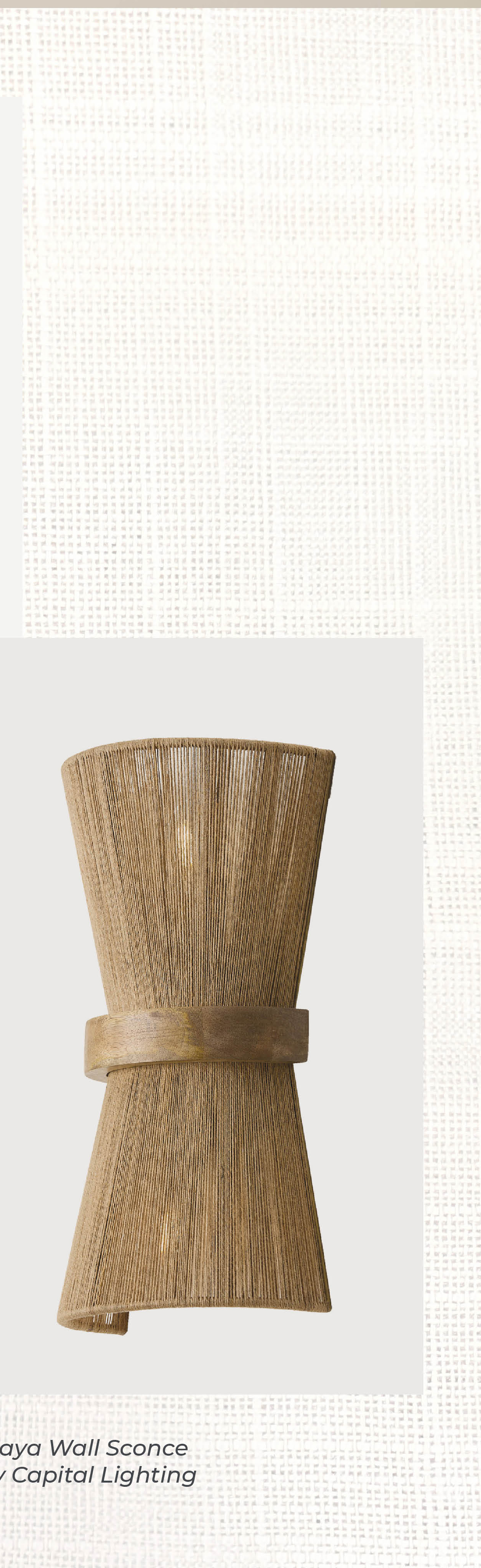 Maya Wall Sconce by Capital Lighting