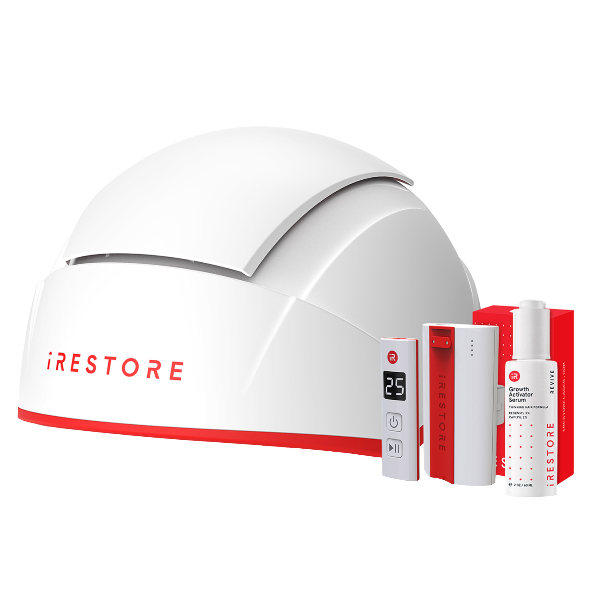 iRestore Professional 282 Laser Hair Growth Device Plus Anti-Hair Loss Serum