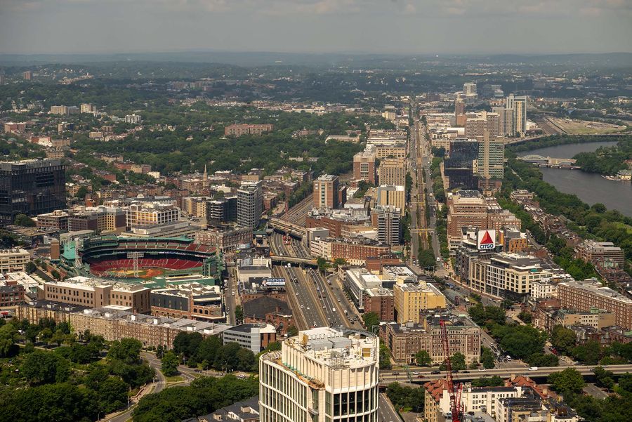 Photo: An aerial view of Boston University's campus