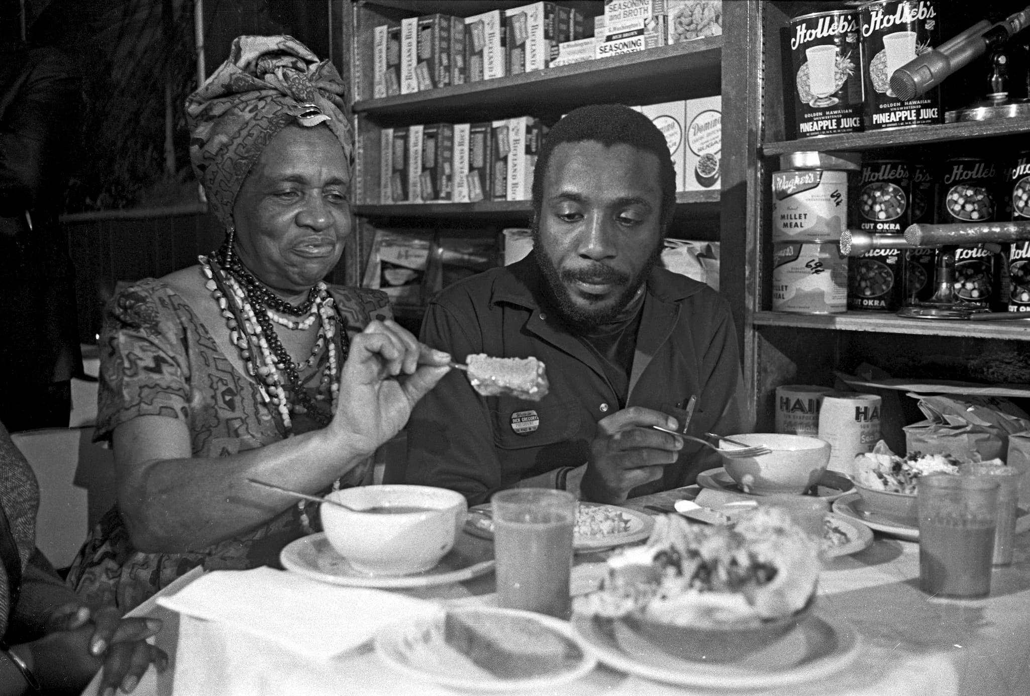 Dick Gregory and his nutrition mentor, Dr. Alvenia Fulton.