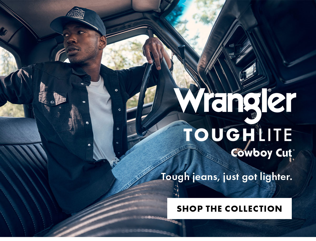 Wrangler toughlite cowboy cut shop the collection