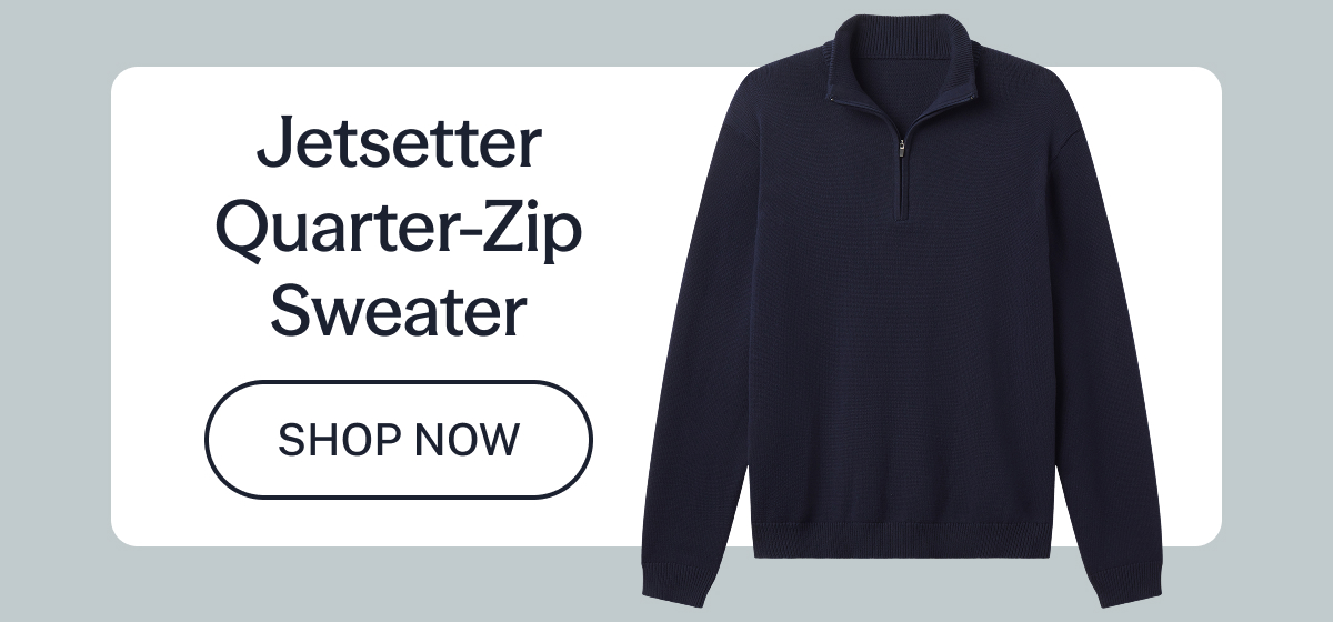 Jetsetter Quarter-Zip Sweater