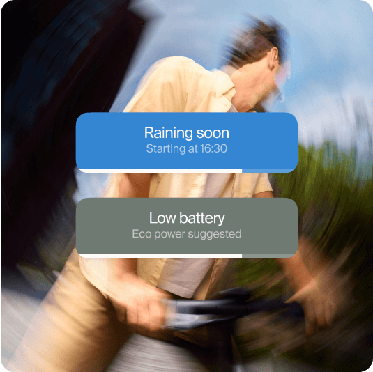 A photograph render of a showing the PUSH in-race game screen