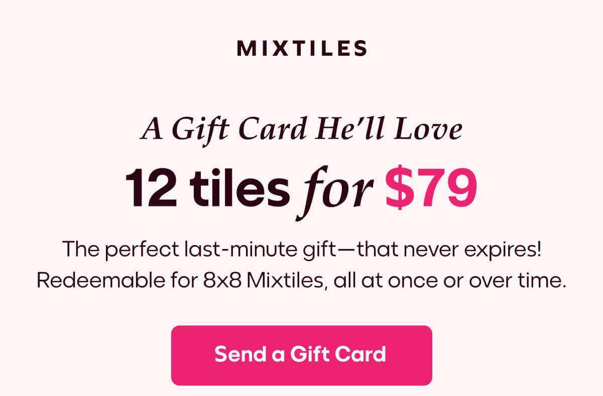 [MIXTILES] It ain't Father's Day without Mixtiles. | ORDER NOW