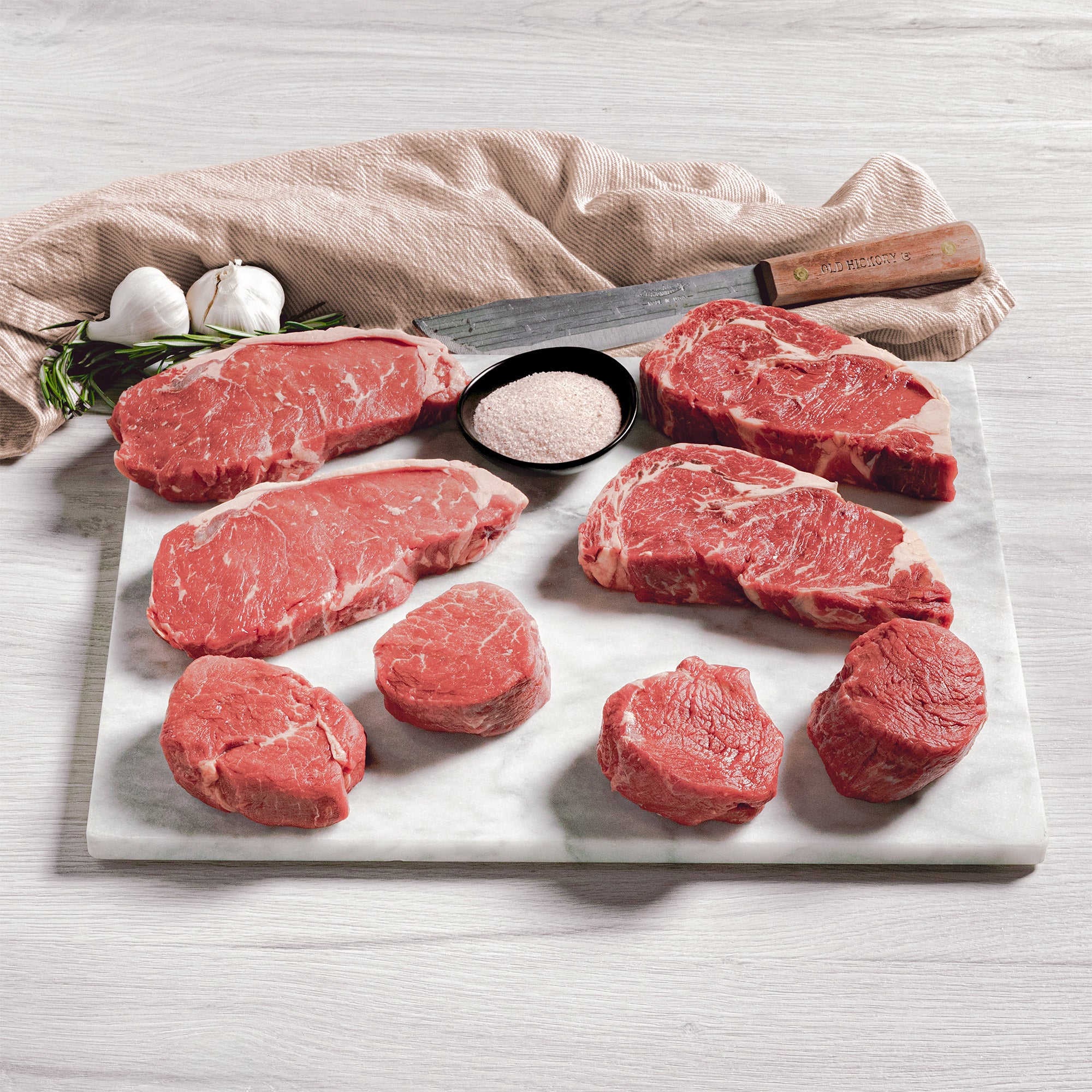 Rastelli's Antibiotic-Free Grass-Fed Angus Steak Box, 8-Packs, 3.875 lbs Total