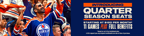 Quarter Season Seats start at $120/month. 11 games, full benefits.