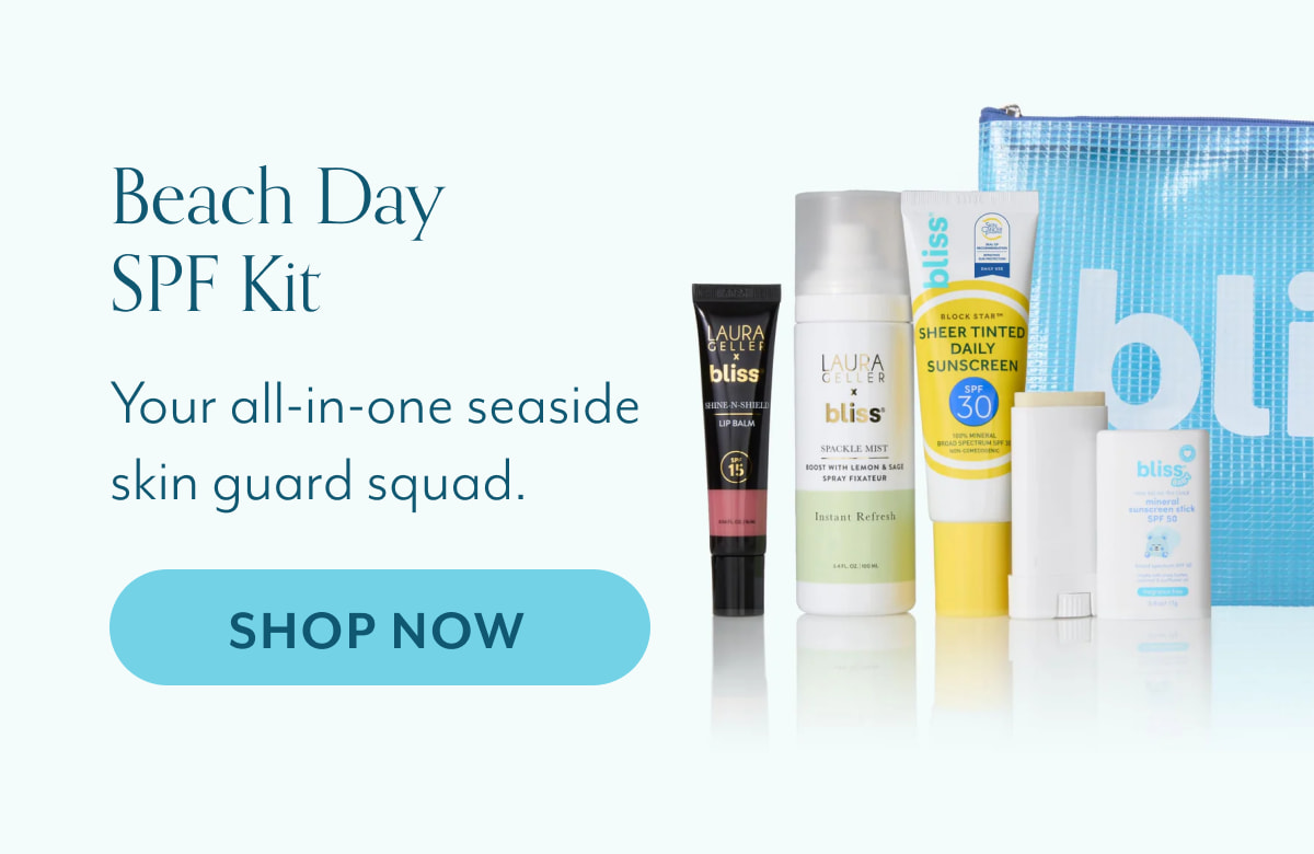 Beach Day SPF Kit Your all-in-one seaside skin guard squad.