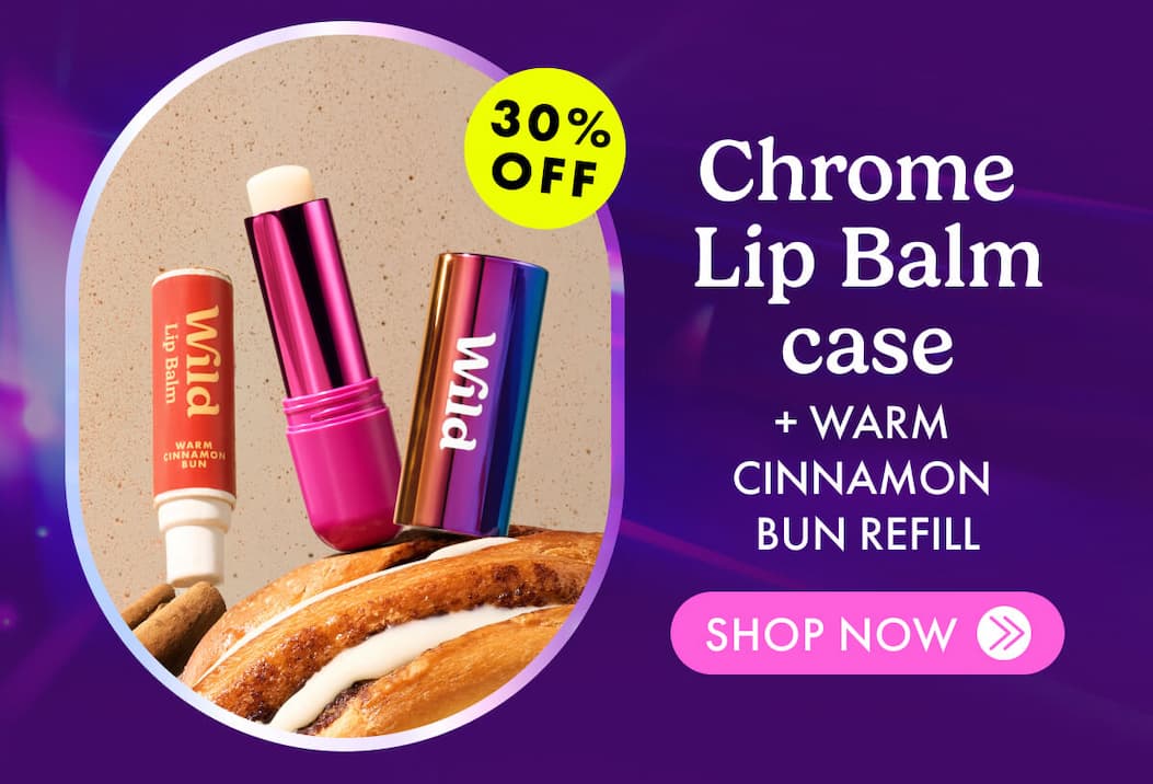 Shop Chrome Lip Balm case + Warm Cinnamon Bun Refill