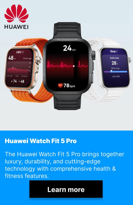 Huawei Watch Fit 5 Pro (Gradient Orange Nylon Strap)