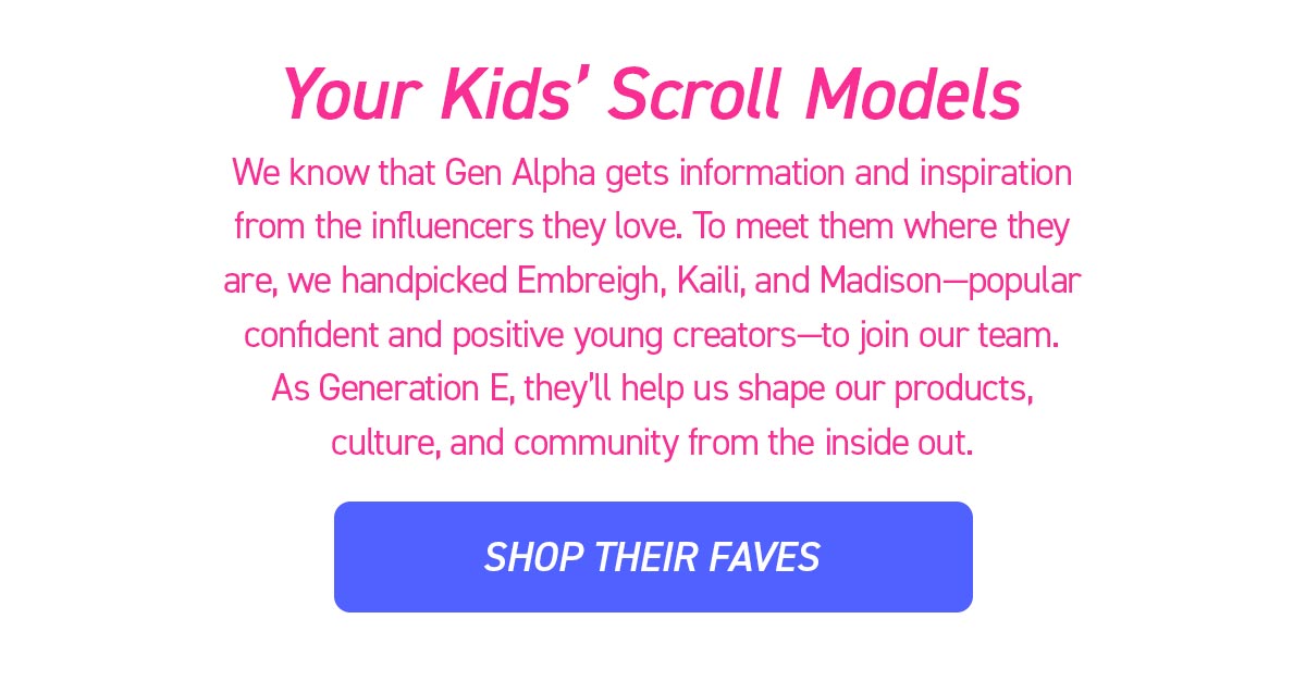 Shop their faves 