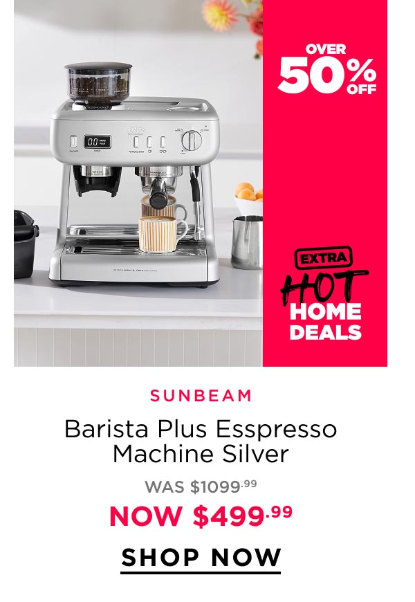 Sunbeam	Barista Plus Esspresso Machine Silver 