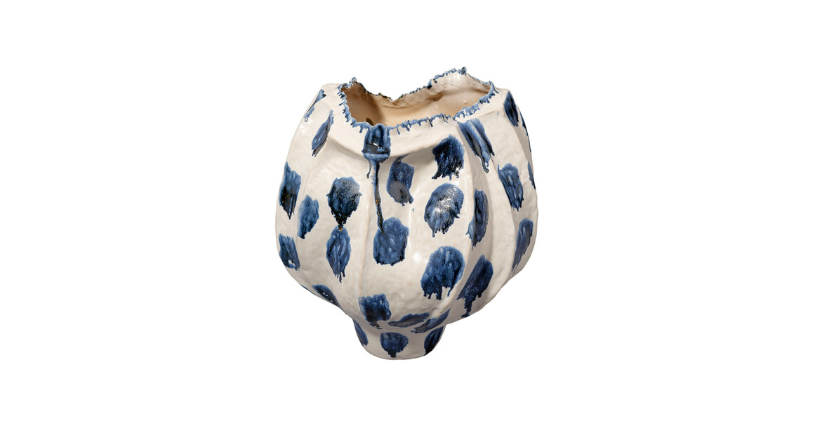 Selene Wide Ceramic Decorative Vase