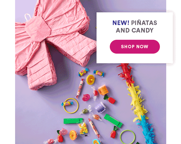 New piñata and Candy Shop Now