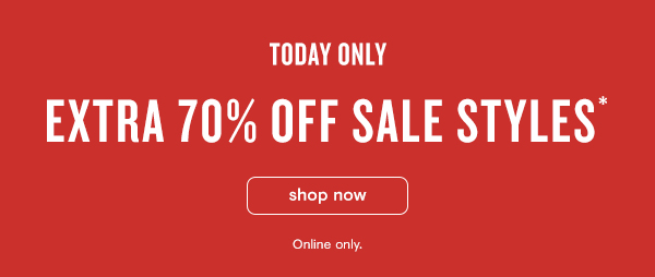 Extra 70% off sale styles