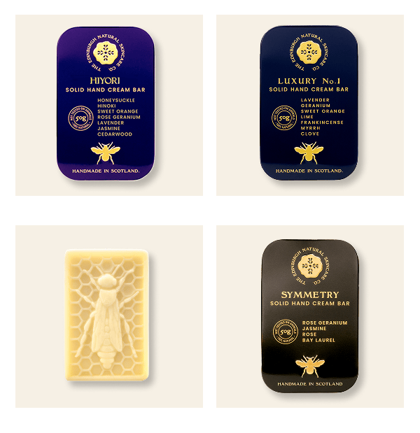 GIF: Revolving between various of our Hand Cream Bars