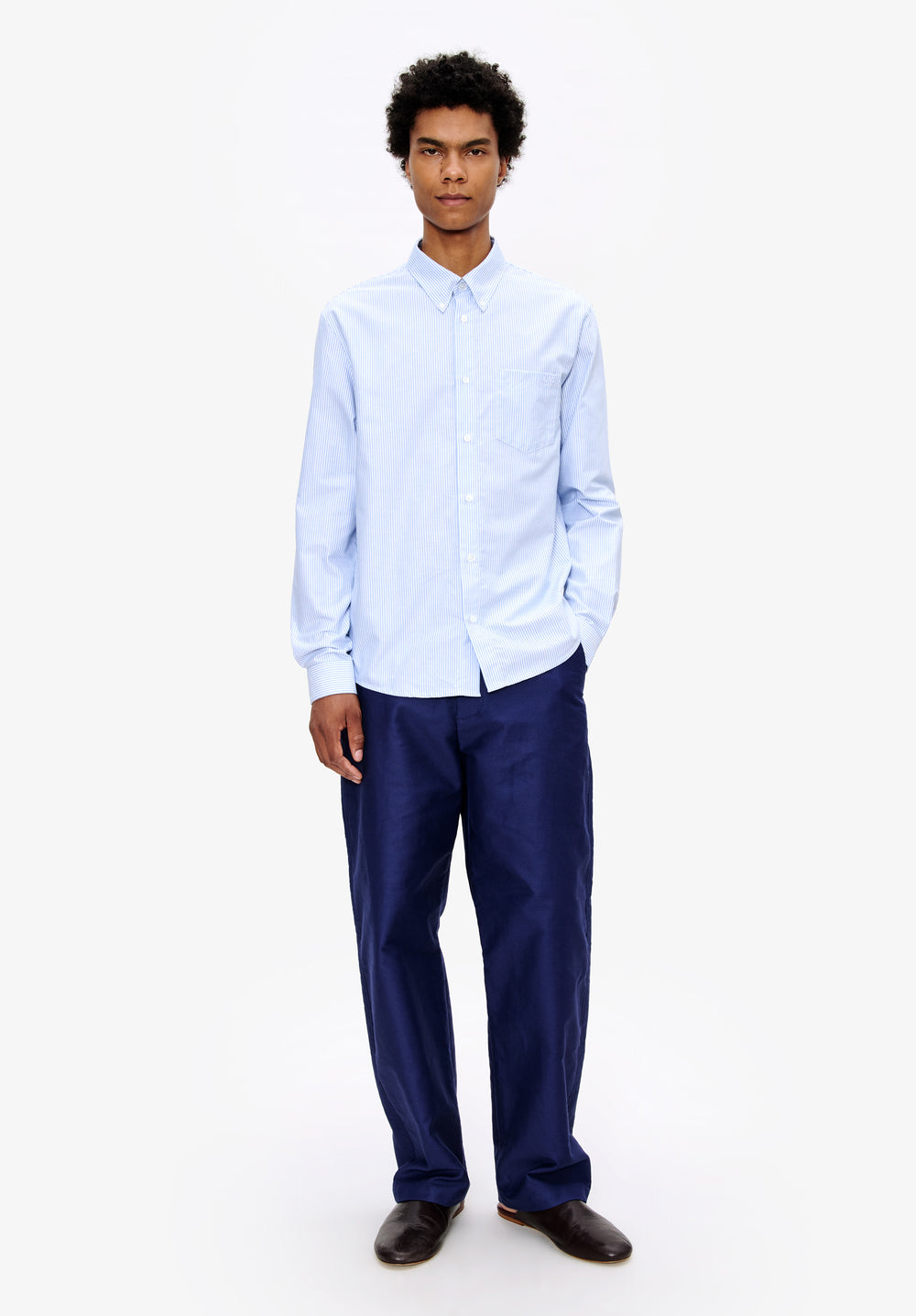A.P.C. model wearing A.P.C. fall collection outfit