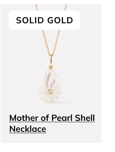 Mother Of Pearl Shell Necklace