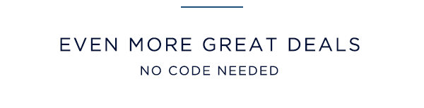 even more great deals / no code needed