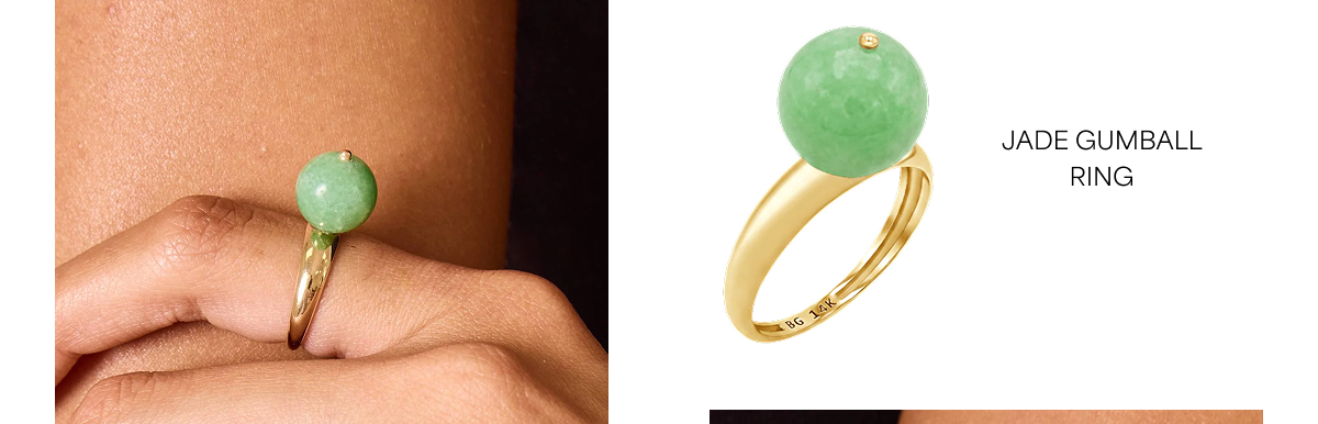 Jade Gumball Ring