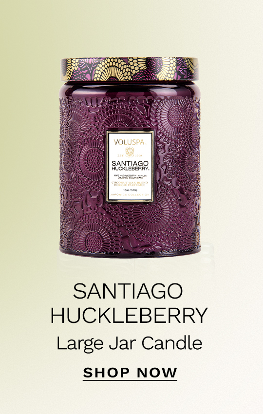 Santiago Huckleberry Large Jar Candle