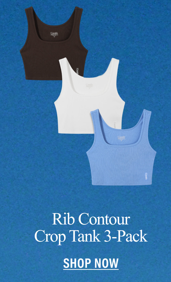Shop the Rib Contour Crop 3-Pack