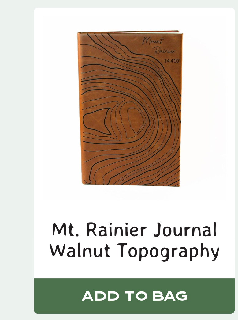 Mt Rainier Journal Walnut Topography