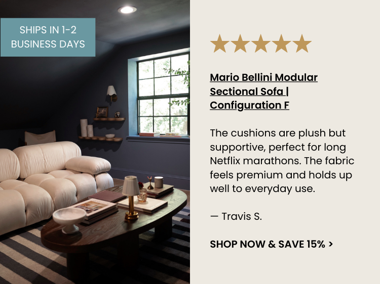 Mario Bellini Modular Sectional Sofa | Configuration F