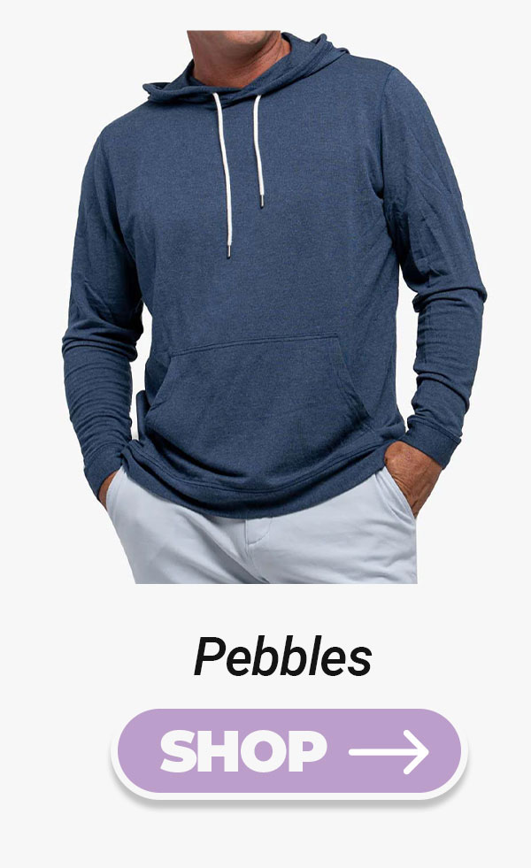 Button to shop Pebbles CashTech Hoodies (navy blue)