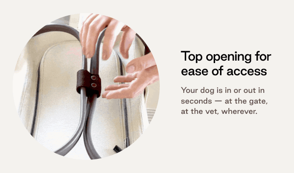 Top opening for ease of access