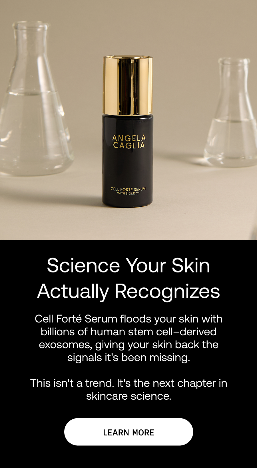 Science your skin recognizes. Cell Forté Serum delivers human stem cell–derived exosomes to support your skin’s natural regenerative signals.
