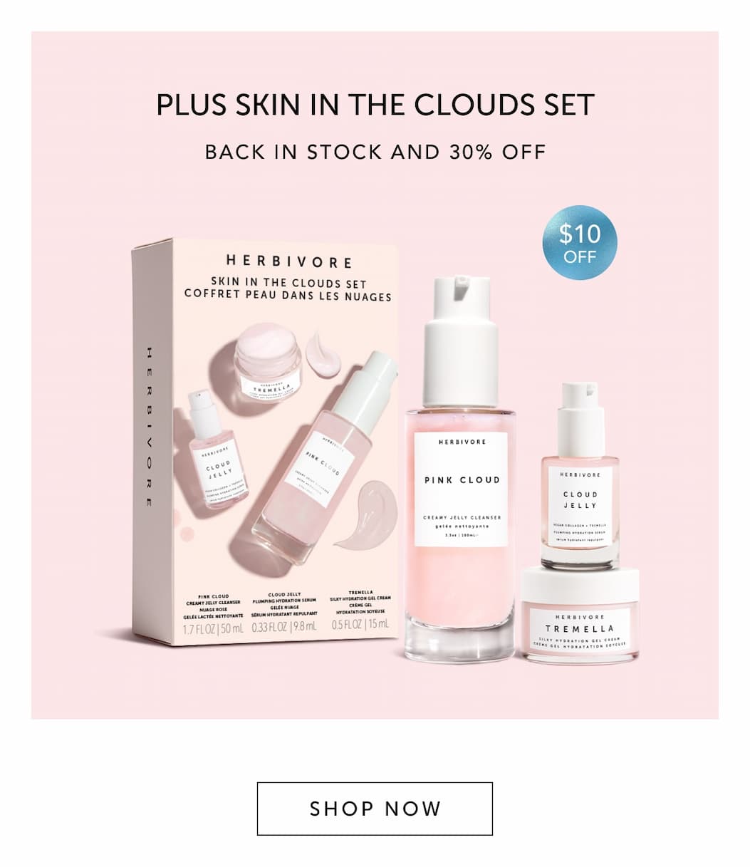 Skin in the clouds set, back in stock and 30% off