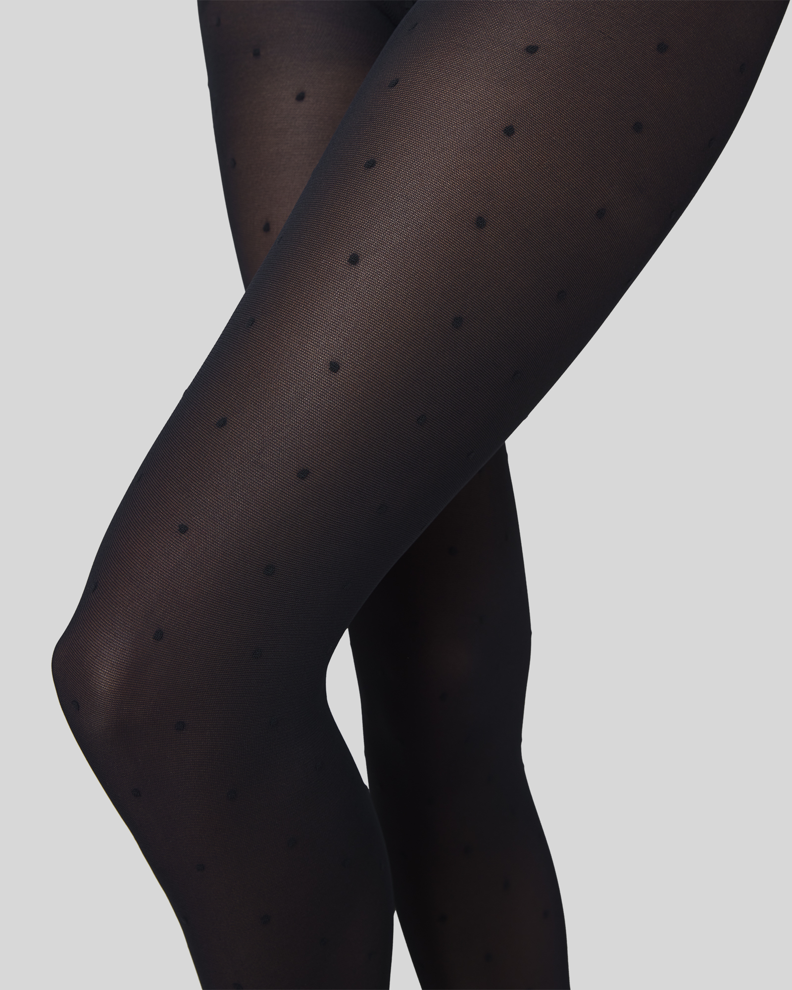 Doris Dots Tights Black