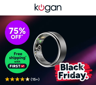 Kogan Aura Ti Smart Ring (Silver) Product Image