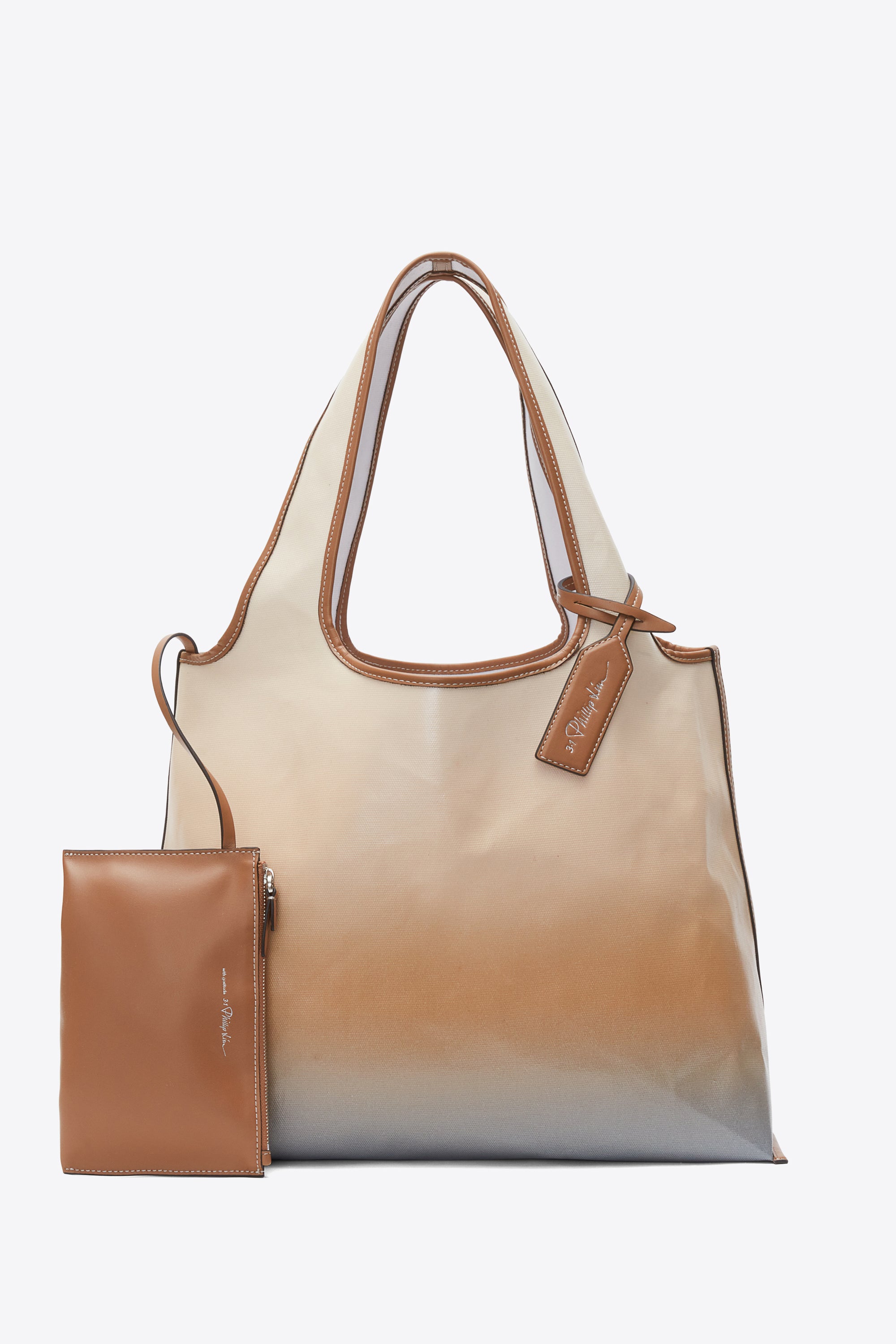 Image of Ombre Coated Canvas Market Tote