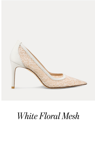White Floral Mesh