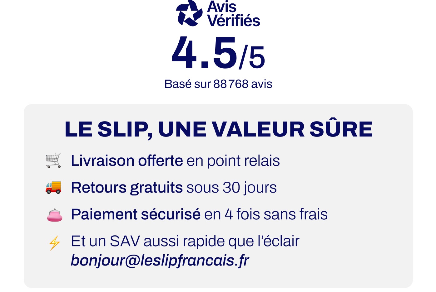 Le Slip, Une Valeur Sûre 
