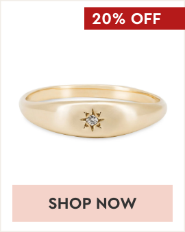 North Star Tiny Signet Ring