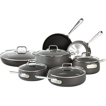 All-Clad HA1 12-Piece Nonstick Cookware Set