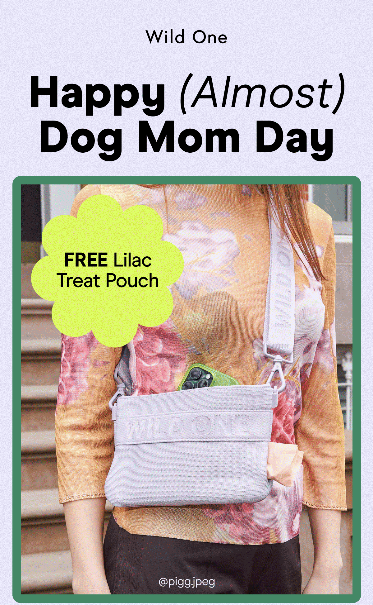 Happy (Almost) Dog Mom Day FREE Lilac Treat Pouch