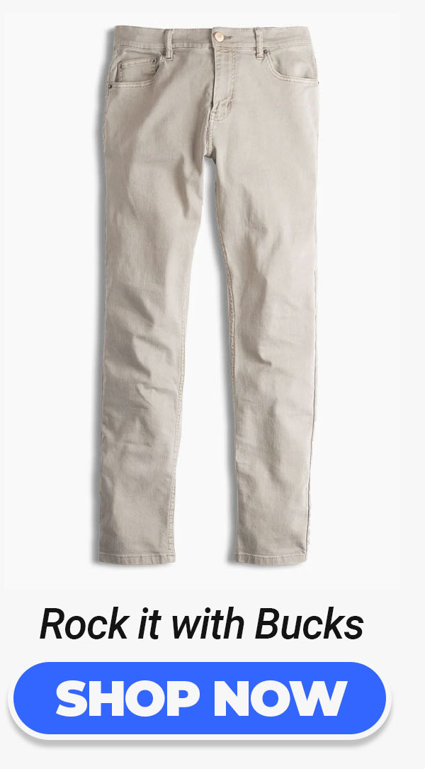 Button to shop Bucks jeans