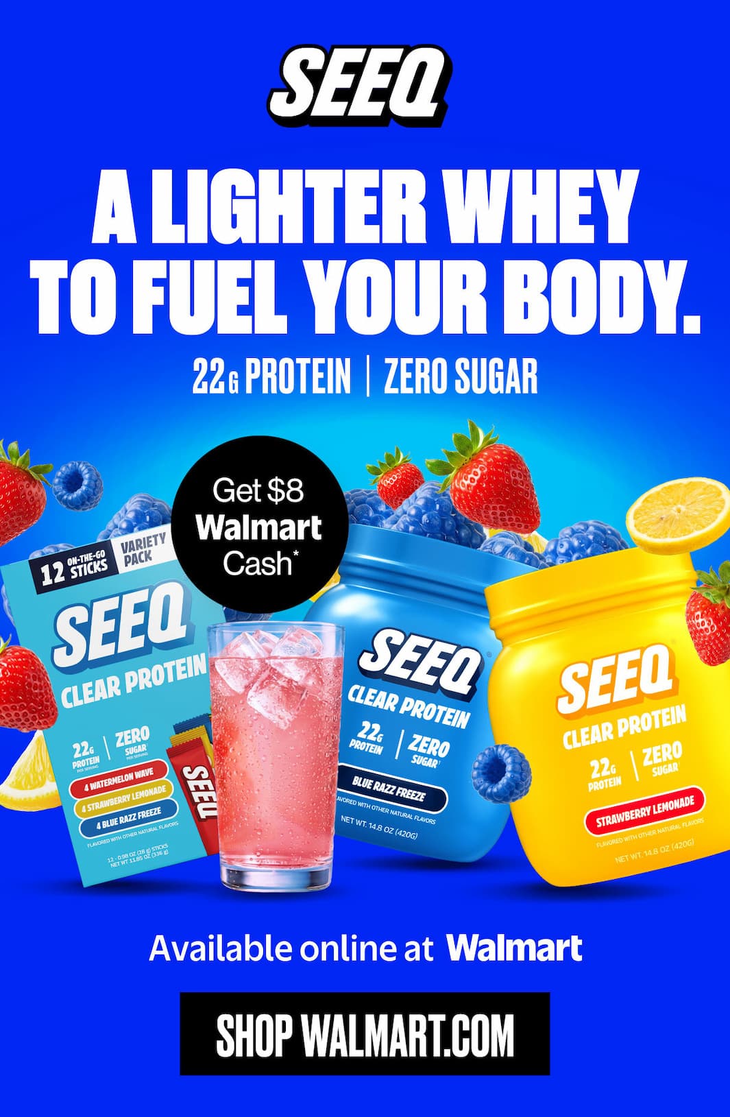 Shop SEEQ at Walmart.com and Get $8 For A Limited Time!