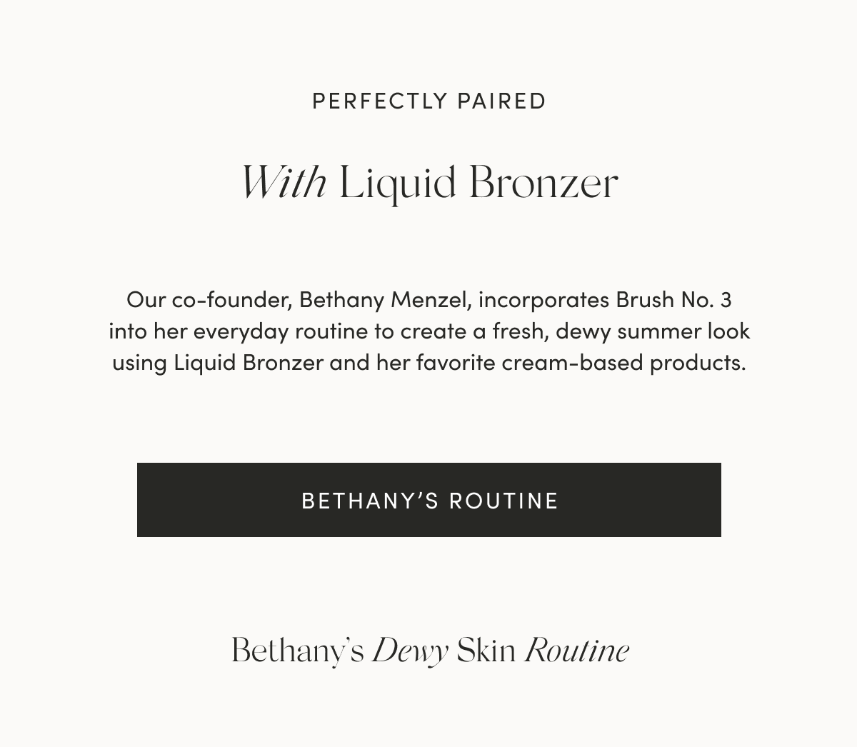 Watch Bethany's Routine