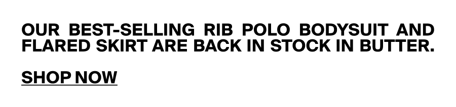 Rib Polo Set In Butter CTA